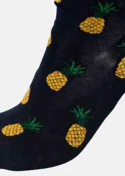 Best Blount & Pool Tropical Sock JR Navy Pineapple