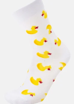 Best Blount & Pool Tropical Sock JR White Yellow Duck