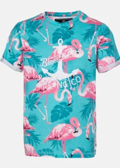 Online Blount & Pool Tropical Tee JR Turquoise Flamingo