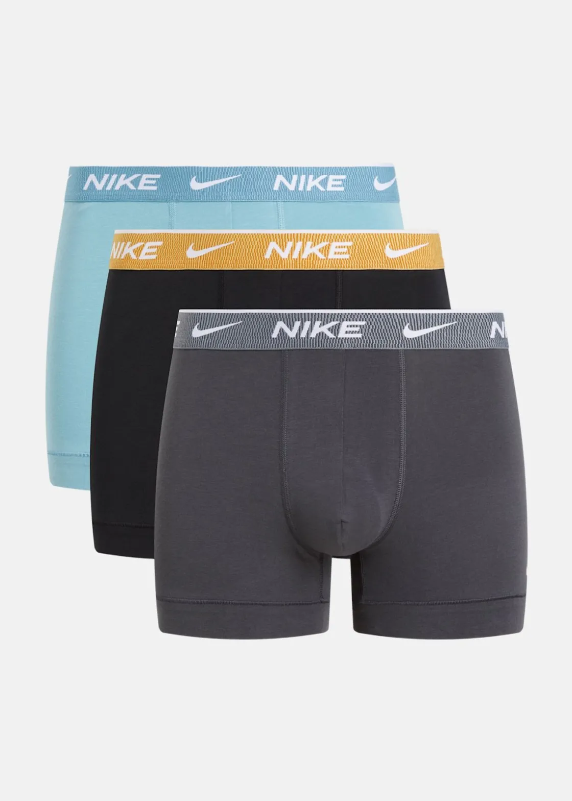New Nike TRUNK 3PK DM TRQ/BLK - STN GOLD WB/AN MOVE WB