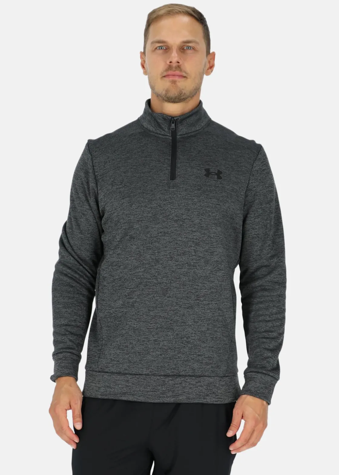 Clearance Under Armour UA Armour Fleece 1/4 Zip Pitch Gray