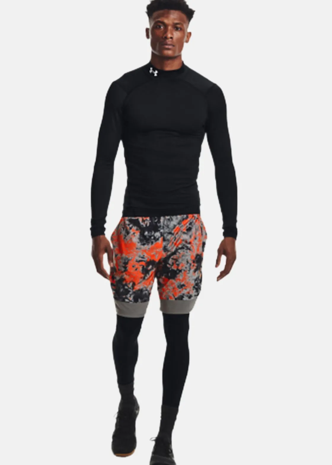 New Under Armour UA CG Armour Comp Mock Black