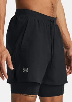 Best Under Armour UA LAUNCH 5'' 2-IN-1 SHORTS Black