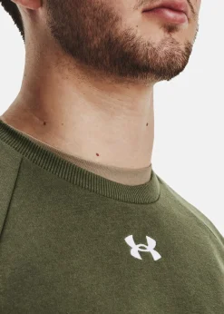 Clearance Under Armour UA Rival Fleece Crew Green