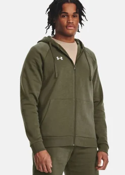 Discount Under Armour UA Rival Fleece FZ Hoodie Marine OD Green