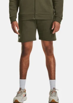 Clearance Under Armour UA Rival Fleece Shorts Marine OD Green
