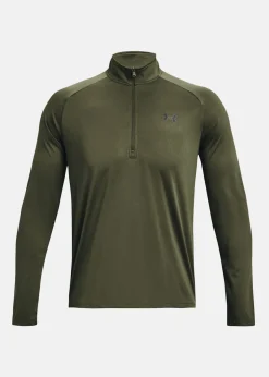 New Under Armour UA Tech 2.0 1/2 Zip Marine OD Green