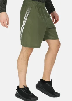 Clearance Under Armour UA Woven Graphic Shorts Marine OD Green