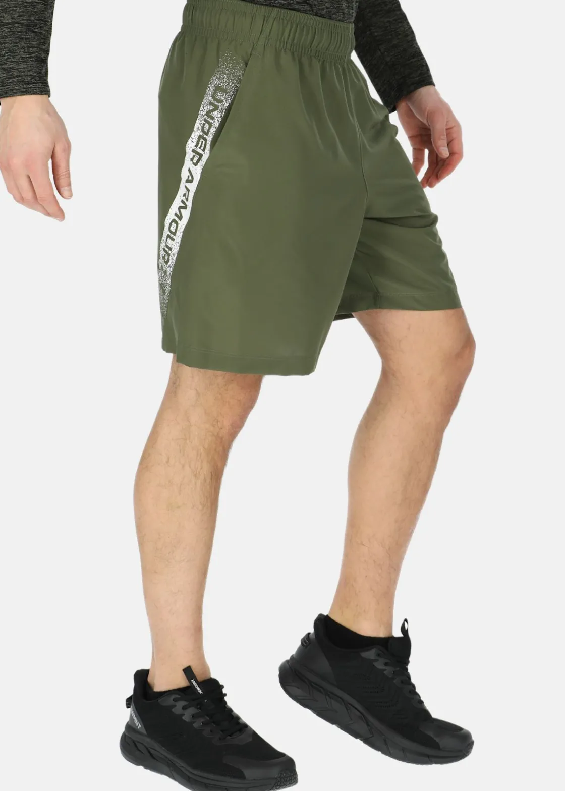 Clearance Under Armour UA Woven Graphic Shorts Marine OD Green
