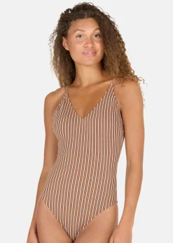 Discount Athlecia Ulanda W Plunge Swimsuit Print