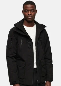 Hot Superdry Ultimate Emb Windbreaker Jkt JET BLACK