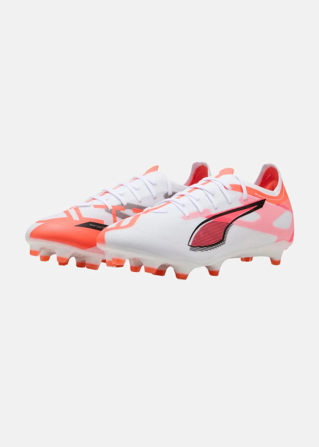 New Puma ULTRA 5 MATCH FG/AG PUMA White-PUMA Black-Glowing Red