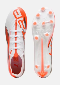 New Puma ULTRA 5 MATCH FG/AG PUMA White-PUMA Black-Glowing Red