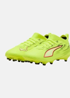 Sale Puma ULTRA 6 MATCH FG/AG Jr Yellow Alert-PUMA Black-Glowing Red-Lime Squeeze