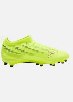 Sale Puma ULTRA 6 MATCH FG/AG Jr Yellow Alert-PUMA Black-Glowing Red-Lime Squeeze