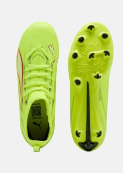 Sale Puma ULTRA 6 MATCH FG/AG Jr Yellow Alert-PUMA Black-Glowing Red-Lime Squeeze