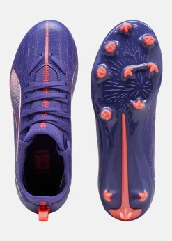 Clearance Puma ULTRA 5 MATCH FG/AG Jr Lapis Lazuli-PUMA White-Sunset Glow