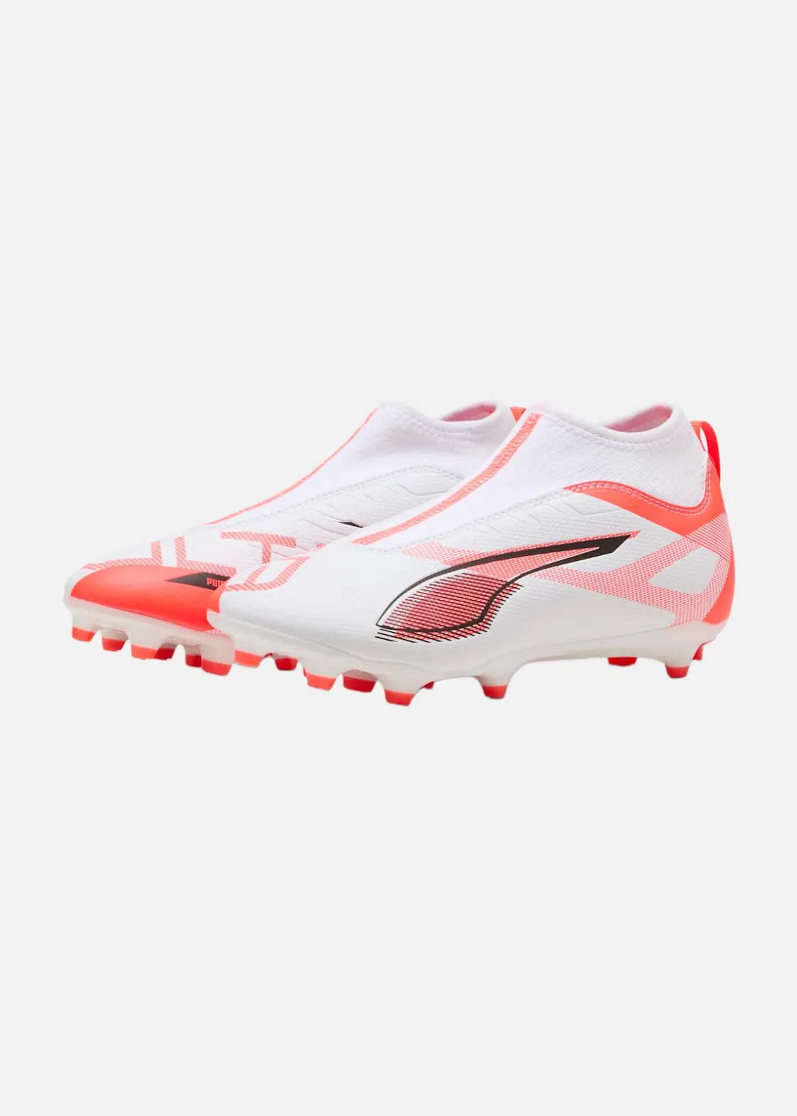 Discount Puma ULTRA 5 MATCH+ LL FG/AG Jr PUMA White-PUMA Black-Glowing Red