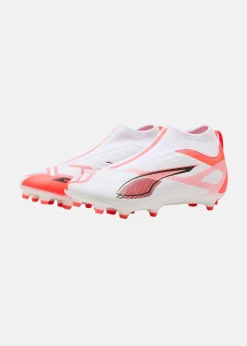 Discount Puma ULTRA 5 MATCH+ LL FG/AG Jr PUMA White-PUMA Black-Glowing Red