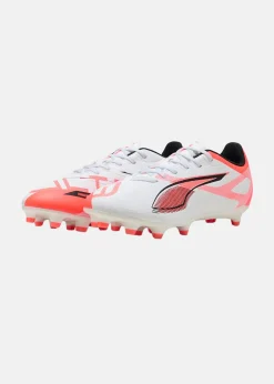 New Puma ULTRA 5 PLAY FG/AG PUMA White-PUMA Black-Glowing Red