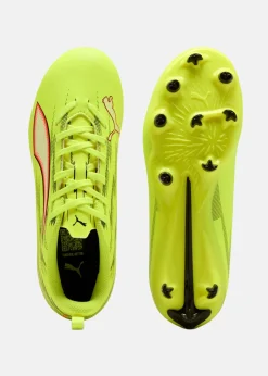 Sale Puma ULTRA 6 PLAY FG/AG Jr Yellow Alert-PUMA Black-Glowing Red-Lime Squeeze