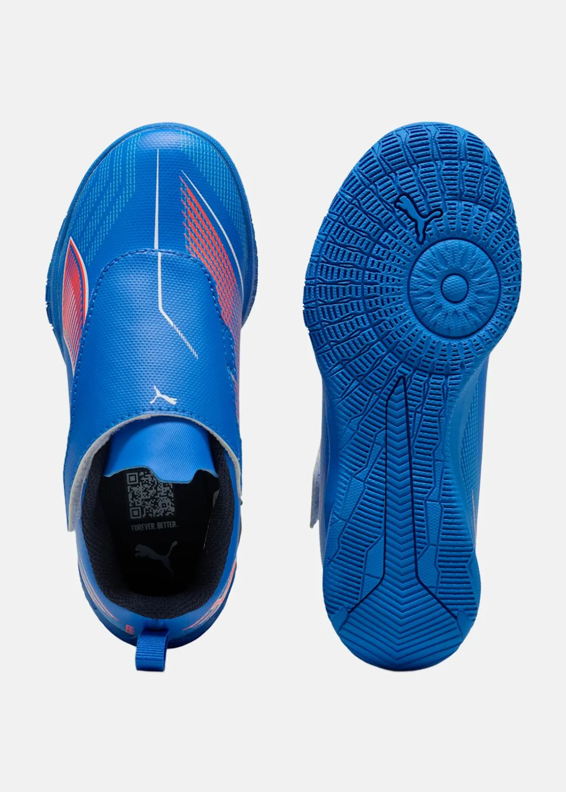 Sale Puma ULTRA 6 PLAY V IT Jr Ultra Blue-PUMA White-Glowing Red