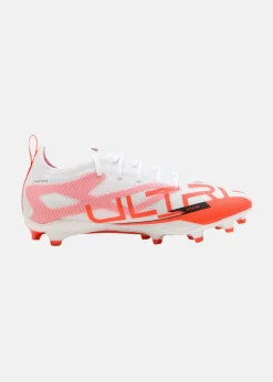 Sale Puma ULTRA 5 PRO FG/AG Jr PUMA White-PUMA Black-Glowing Red