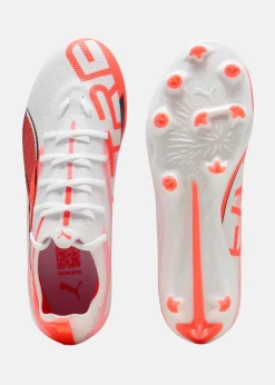 Sale Puma ULTRA 5 PRO FG/AG Jr PUMA White-PUMA Black-Glowing Red