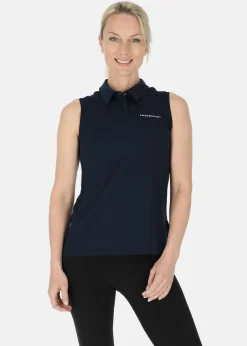 Outlet Swedemount Ultra Light Sleeveless Piké W Dk. Navy