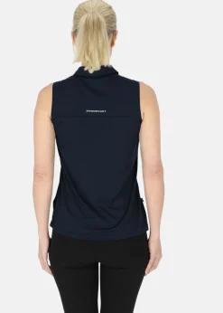 Outlet Swedemount Ultra Light Sleeveless Piké W Dk. Navy