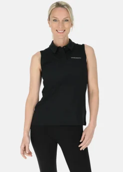 Sale Swedemount Ultra Light Sleeveless Piké W Black