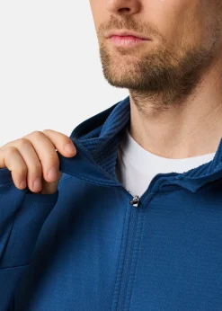 New Swedemount Ultra Light Tech Midlayer Hood Denim Blue