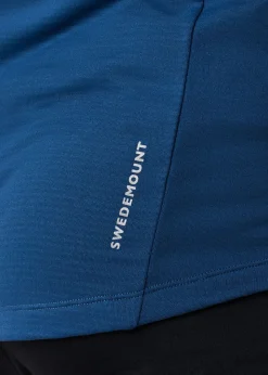 New Swedemount Ultra Light Tech Midlayer Hood Denim Blue