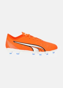 Clearance Puma ULTRA PLAY FG/AG Jr Ultra Orange-PUMA White-Blue Glimmer