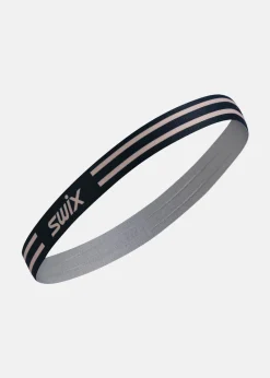 New Swix Vantage Elastic Hairbands 2pk Dark Navy/Peach Whip