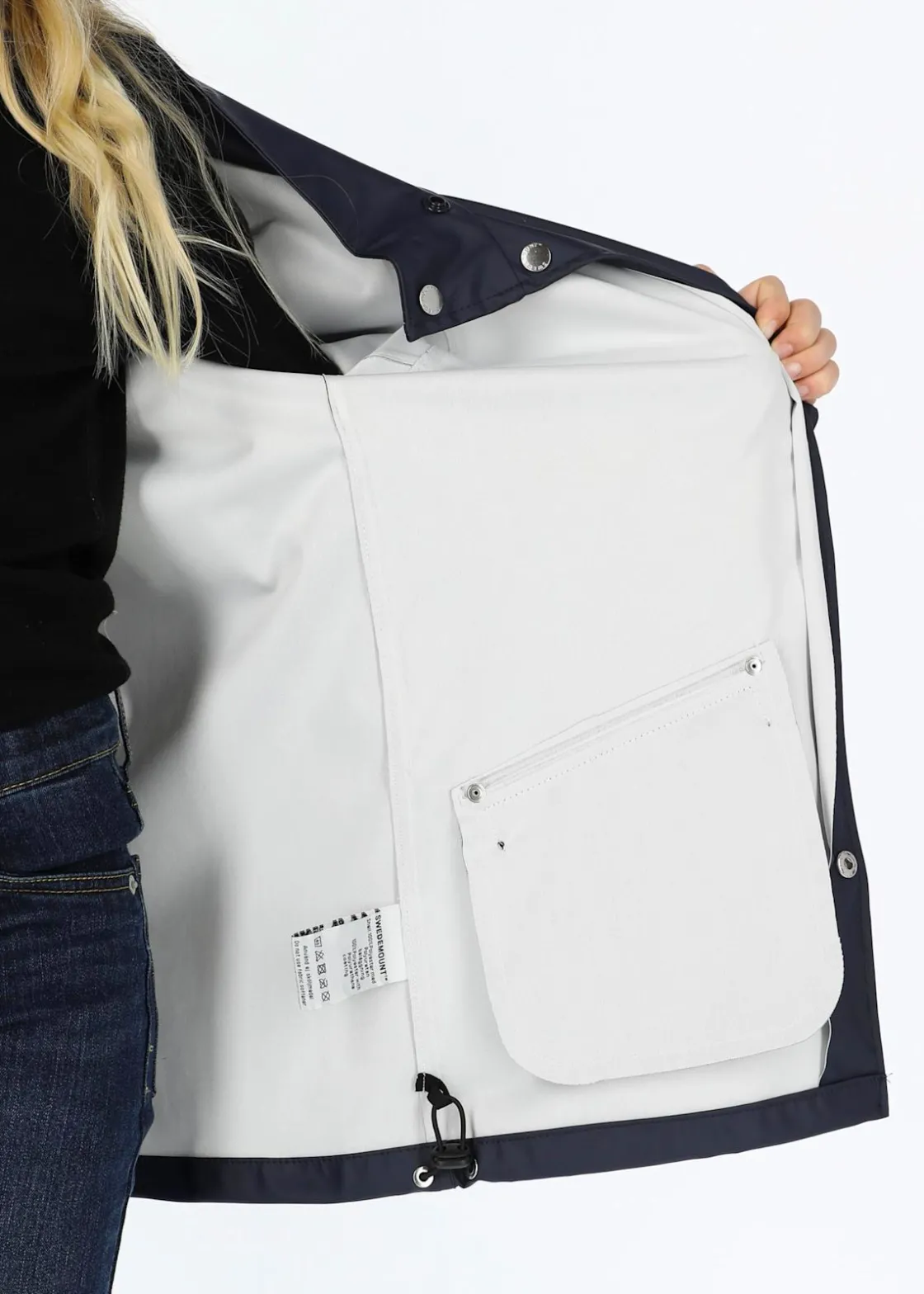 Clearance Swedemount Väderöarna Jacket JR Navy