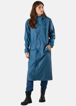 Hot Swedemount Väderöarna Long Coat W Denim Blue