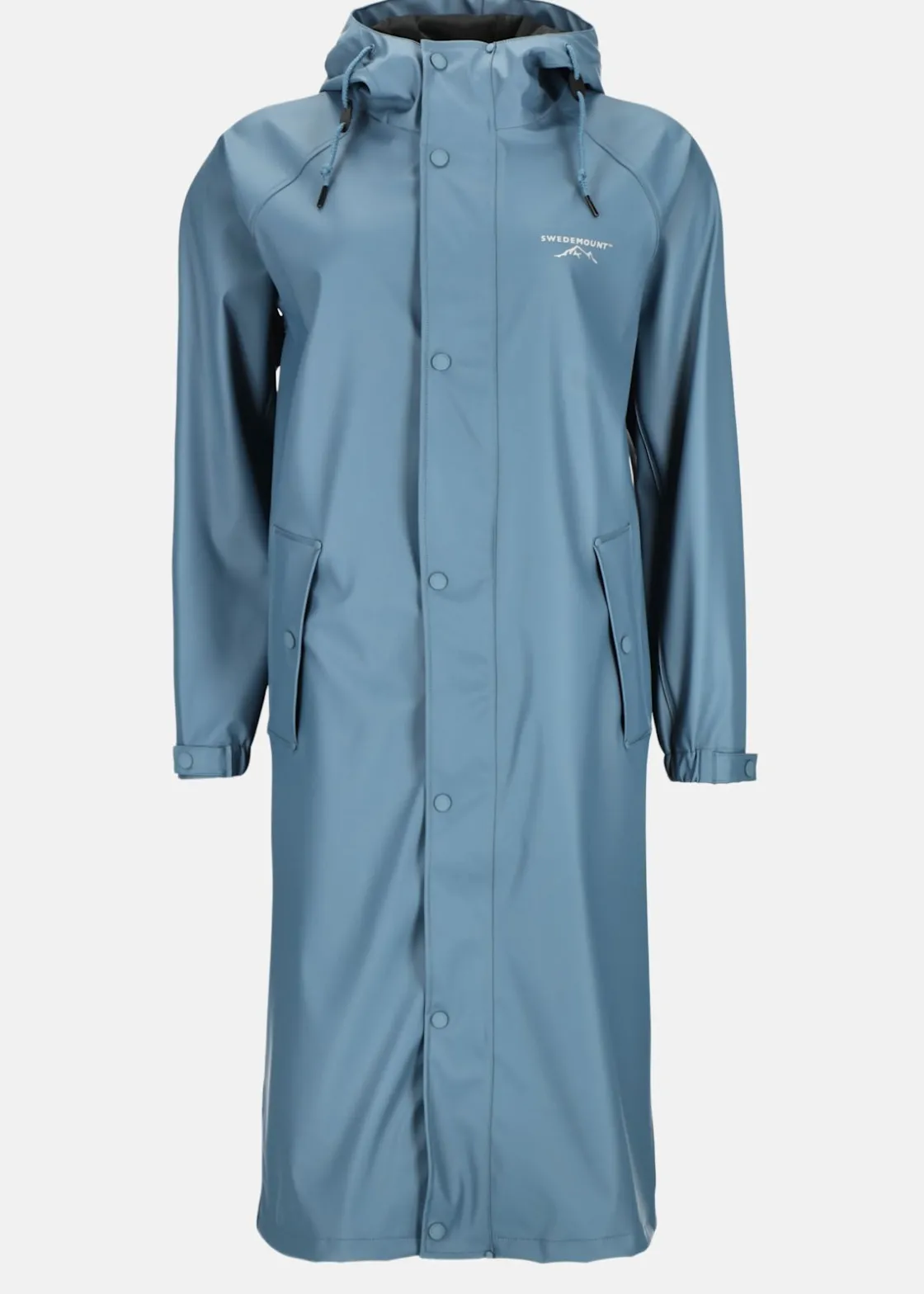 Hot Swedemount Väderöarna Long Coat W Denim Blue