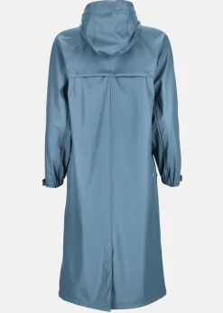 Hot Swedemount Väderöarna Long Coat W Denim Blue