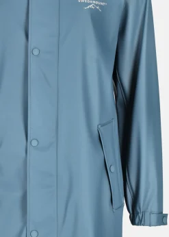 Hot Swedemount Väderöarna Long Coat W Denim Blue