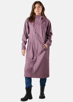 New Swedemount Väderöarna Long Coat W Dk. Mauve