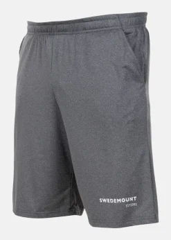 Hot Swedemount Vertical Logo Shorts Grey Melange