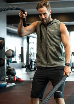 Hot Swedemount Vertical Logo Shorts Grey Melange