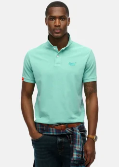Best Superdry VINT DESTROY POLO Spearmint Light Green