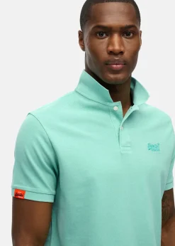 Best Superdry VINT DESTROY POLO Spearmint Light Green