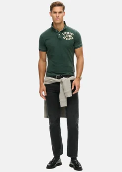 Superdry VINTAGE ATHLETIC POLO Enamel Green