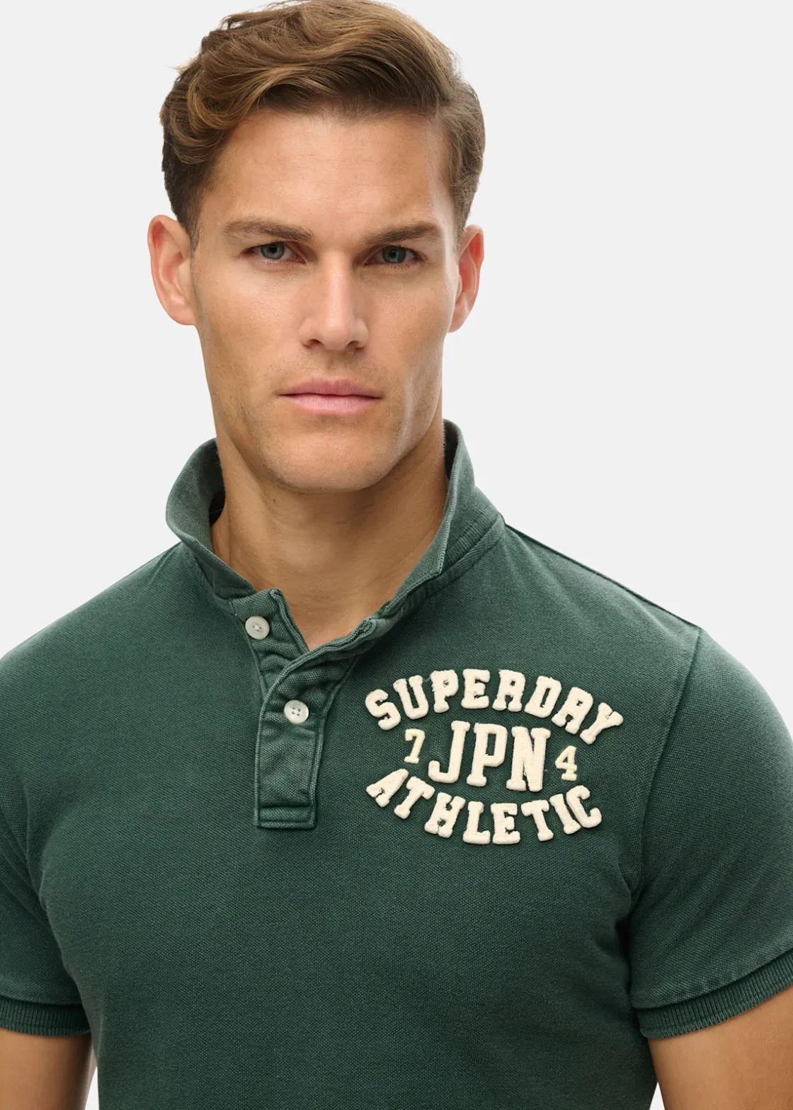 Superdry VINTAGE ATHLETIC POLO Enamel Green