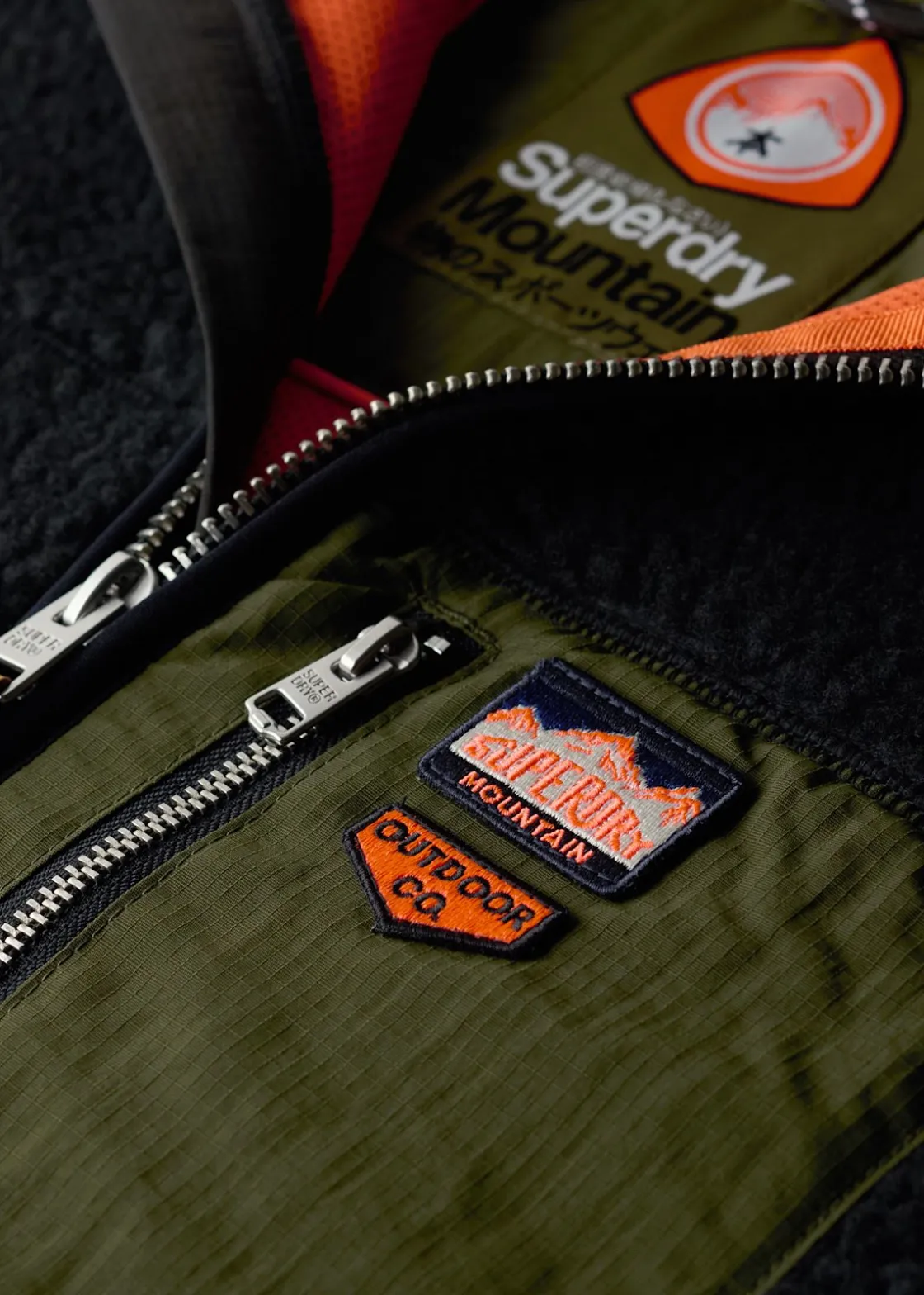 New Superdry VINTAGE RETRO FLEECE GILET Black