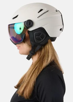 Discount Swedemount Visor Ski Helmet Off White