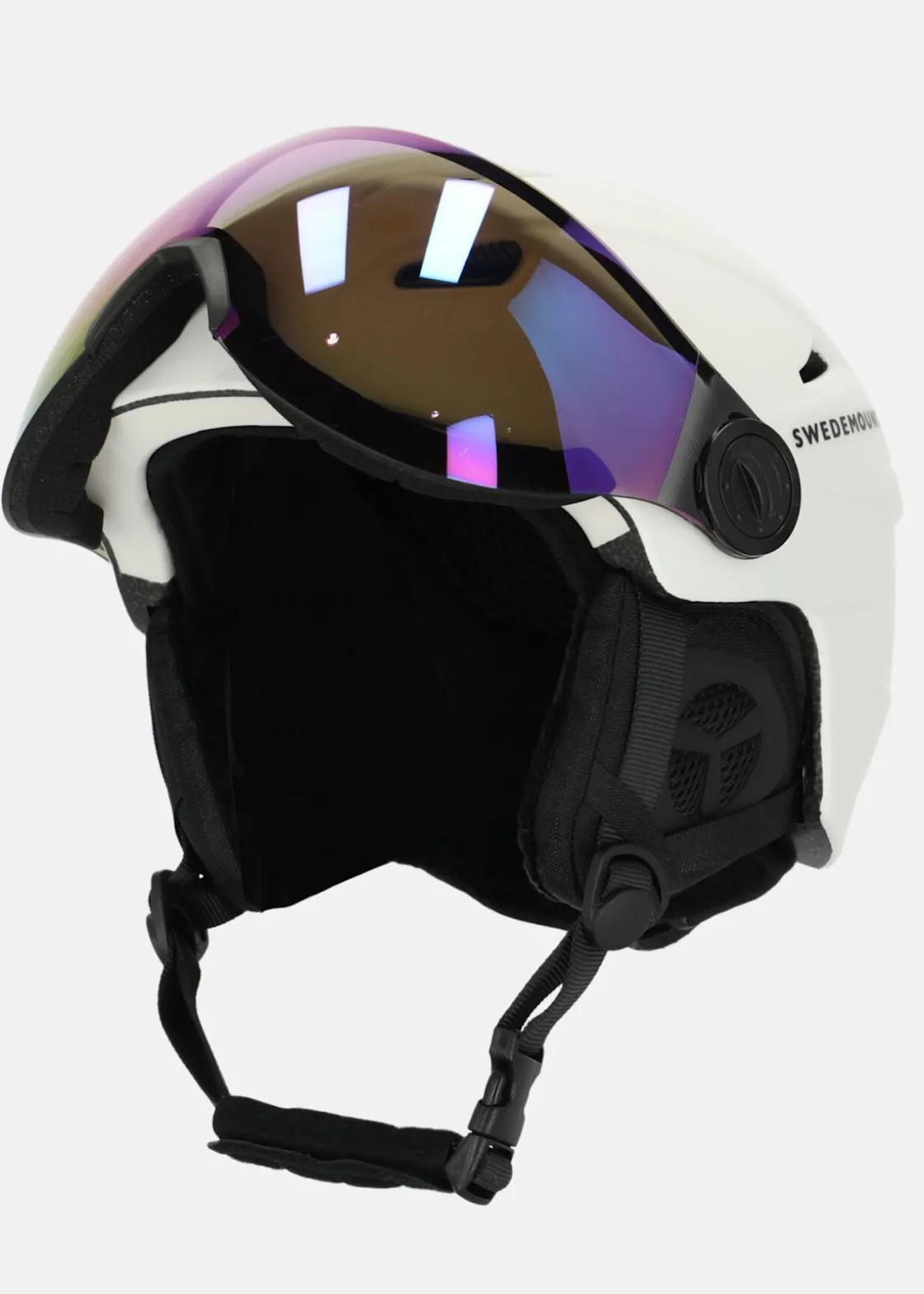 Discount Swedemount Visor Ski Helmet Off White